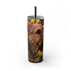 Skinny Tumbler with Straw – 20 oz Stainless Steel Cup