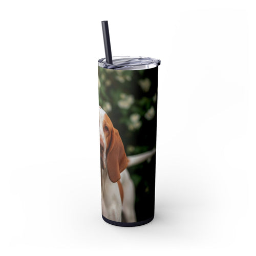 Skinny Tumbler with Straw – 20 oz Stainless Steel Cup