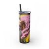Skinny Tumbler with Straw – 20 oz Stainless Steel Cup
