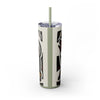Skinny Tumbler with Straw – 20 oz Stainless Steel Cup