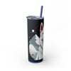 Skinny Tumbler with Straw – 20 oz Stainless Steel Cup