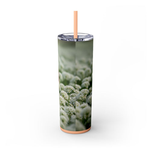 Skinny Tumbler with Straw – 20 oz Stainless Steel Cup