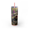 Skinny Tumbler with Straw – 20 oz Stainless Steel Cup