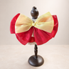 Red Yellow Satin Lace Pet Bib Collar