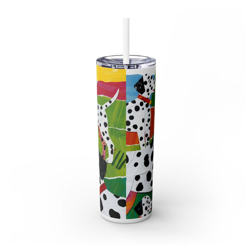 Skinny Tumbler with Straw – 20 oz Stainless Steel Cup