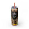Skinny Tumbler with Straw – 20 oz Stainless Steel Cup