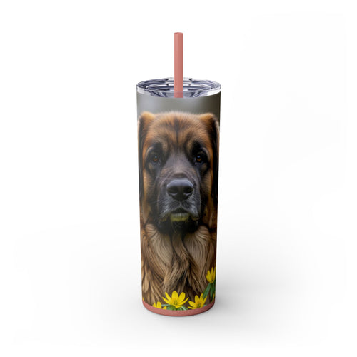 Skinny Tumbler with Straw – 20 oz Stainless Steel Cup