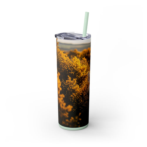 Skinny Tumbler with Straw – 20 oz Stainless Steel Cup