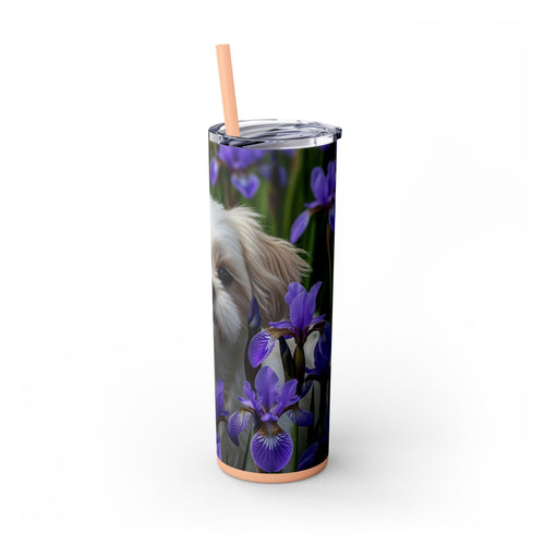 Skinny Tumbler with Straw – 20 oz Stainless Steel Cup