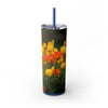 Skinny Tumbler with Straw – 20 oz Stainless Steel Cup