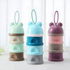 3 Layer Frog Style Portable Baby Food Storage Box Essential Cereal Cartoon Milk Powder Boxes Toddle Kids Formula Milk Container