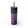 Skinny Tumbler with Straw – 20 oz Stainless Steel Cup