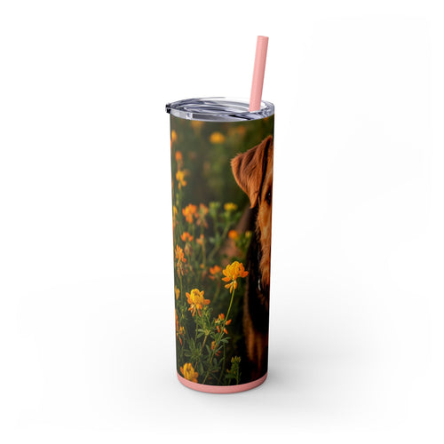 Skinny Tumbler with Straw – 20 oz Stainless Steel Cup
