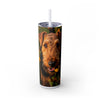 Skinny Tumbler with Straw – 20 oz Stainless Steel Cup