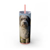 Skinny Tumbler with Straw – 20 oz Stainless Steel Cup
