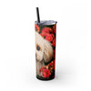 Skinny Tumbler with Straw – 20 oz Stainless Steel Cup