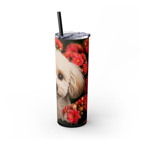 Skinny Tumbler with Straw – 20 oz Stainless Steel Cup