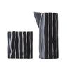 Hand Painted Black And White Striped Ceramic Vase Living Room Desktop Bookcase