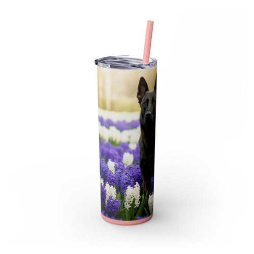 Skinny Tumbler with Straw – 20 oz Stainless Steel Cup