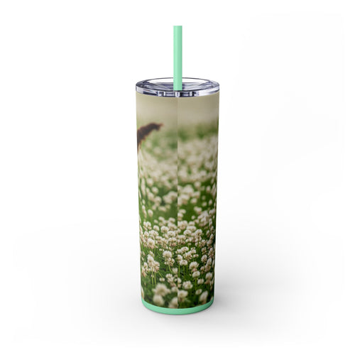 Skinny Tumbler with Straw – 20 oz Stainless Steel Cup