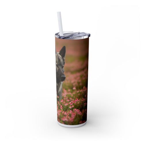 Skinny Tumbler with Straw – 20 oz Stainless Steel Cup