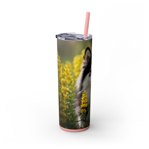Skinny Tumbler with Straw – 20 oz Stainless Steel Cup