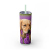 Skinny Tumbler with Straw – 20 oz Stainless Steel Cup