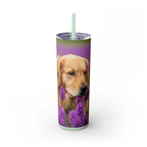 Skinny Tumbler with Straw – 20 oz Stainless Steel Cup