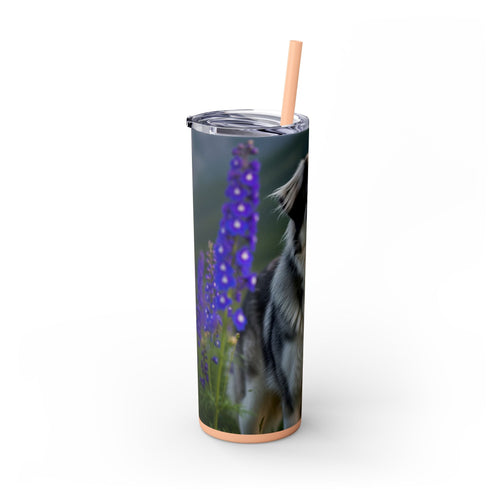 Skinny Tumbler with Straw – 20 oz Stainless Steel Cup