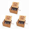 Antique Carved Wooden Hand Crank Spirited Away Music Box Christmas Gift Birthday Gift Party Decoration