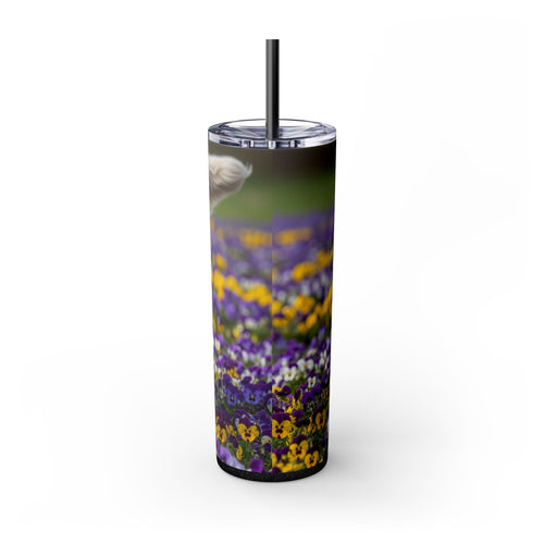 Skinny Tumbler with Straw – 20 oz Stainless Steel Cup