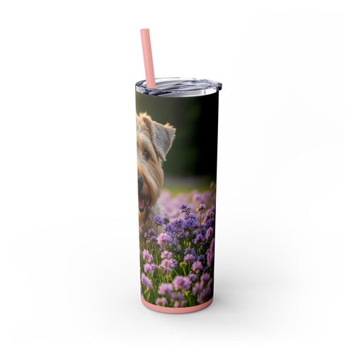 Skinny Tumbler with Straw – 20 oz Stainless Steel Cup