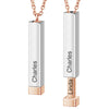Customize Lovers Name Stainless Steel Necklace Remember Your Most Meaningful Phrase Word