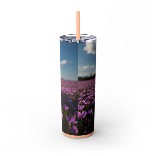 Skinny Tumbler with Straw – 20 oz Stainless Steel Cup