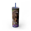 Skinny Tumbler with Straw – 20 oz Stainless Steel Cup
