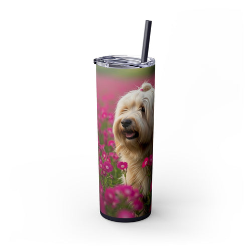 Skinny Tumbler with Straw – 20 oz Stainless Steel Cup