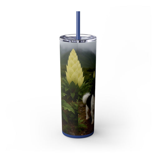 Skinny Tumbler with Straw – 20 oz Stainless Steel Cup