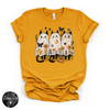 Ghost Cat Trio Tee | Cute Halloween Black Cat Graphic T-Shirt