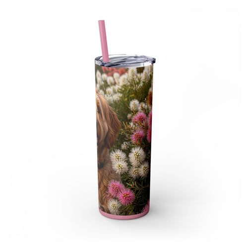 Skinny Tumbler with Straw – 20 oz Stainless Steel Cup