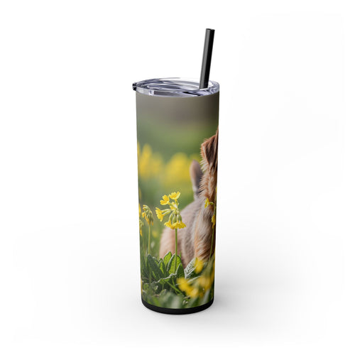 Skinny Tumbler with Straw – 20 oz Stainless Steel Cup