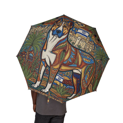 48 Semi-Automatic Umbrella – Windproof Large Travel Rain Umbrella