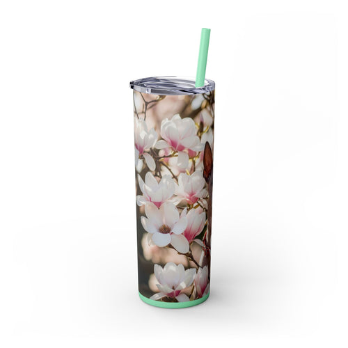Skinny Tumbler with Straw – 20 oz Stainless Steel Cup