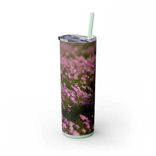 Skinny Tumbler with Straw – 20 oz Stainless Steel Cup