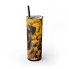 Skinny Tumbler with Straw – 20 oz Stainless Steel Cup