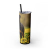 Skinny Tumbler with Straw – 20 oz Stainless Steel Cup