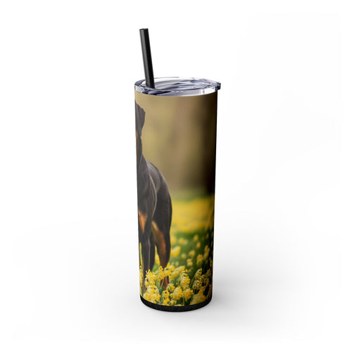 Skinny Tumbler with Straw – 20 oz Stainless Steel Cup