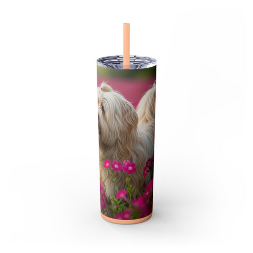 Skinny Tumbler with Straw – 20 oz Stainless Steel Cup