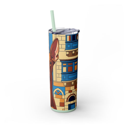 Skinny Tumbler with Straw – 20 oz Stainless Steel Cup