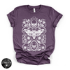 Skull Moth Tee | Gothic Death's Head Moth Graphic T-Shirt {WHITE DESIGN}