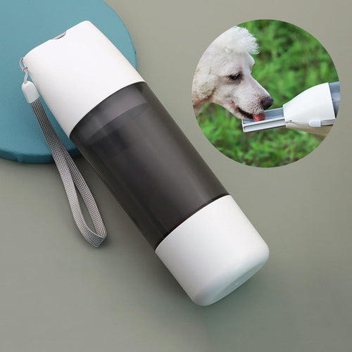 2-in-1 350ml Portable Dog Water Bottle